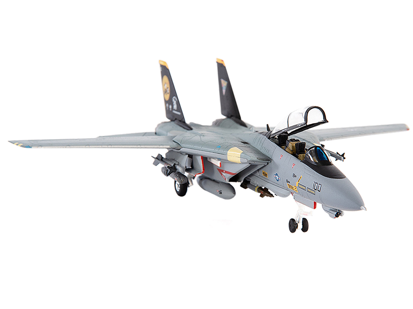 Grumman F-14D Tomcat Fighter Aircraft "VF-31 Tomcatters USS Theodore Roosevelt The Last Flight" (2006) United States Navy 1/144 Diecast Model by JC Wings