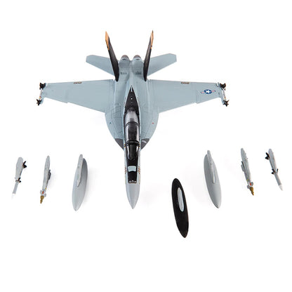 Boeing F/A-18F Super Hornet Fighter Aircraft "VFA-103 Jolly Rogers Squadron 75th Anniversary USS Abraham Lincoln" (2018) United States Navy 1/144 Diecast Model by JC Wings