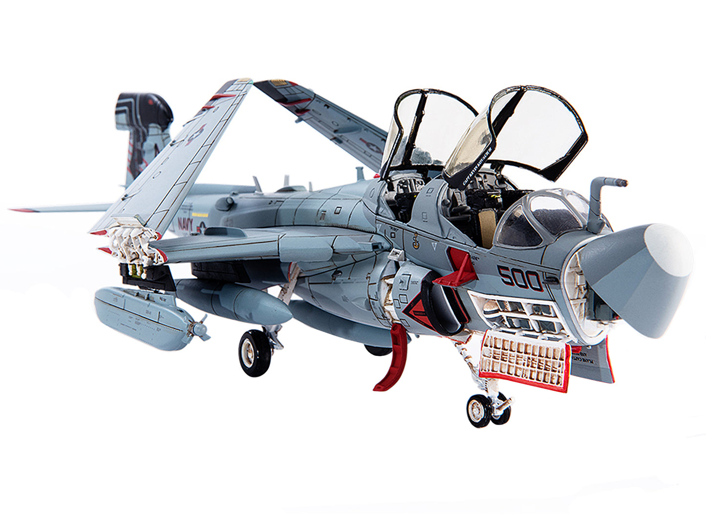 Grumman EA-6B Prowler War Plane "U.S. Navy VAQ-141 Shadowhawks USS Theodore Roosevelt" (2007) 1/72 Diecast Model by JC Wings