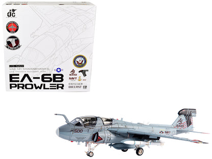 Grumman EA-6B Prowler War Plane "U.S. Navy VAQ-141 Shadowhawks USS Theodore Roosevelt" (2007) 1/72 Diecast Model by JC Wings