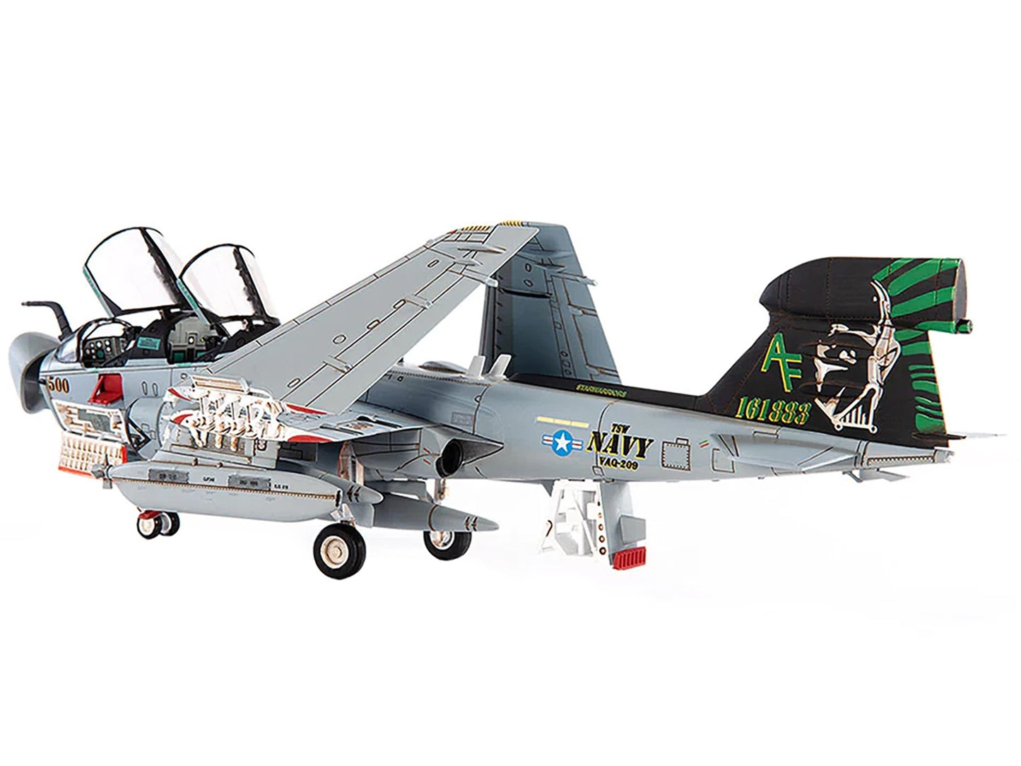 Northrop Grumman EA-6B Prowler Attack Aircraft "VAQ-209 Star Warriors USS George H.W. Bush" (2010) United States Navy 1/72 Diecast Model by JC Wings