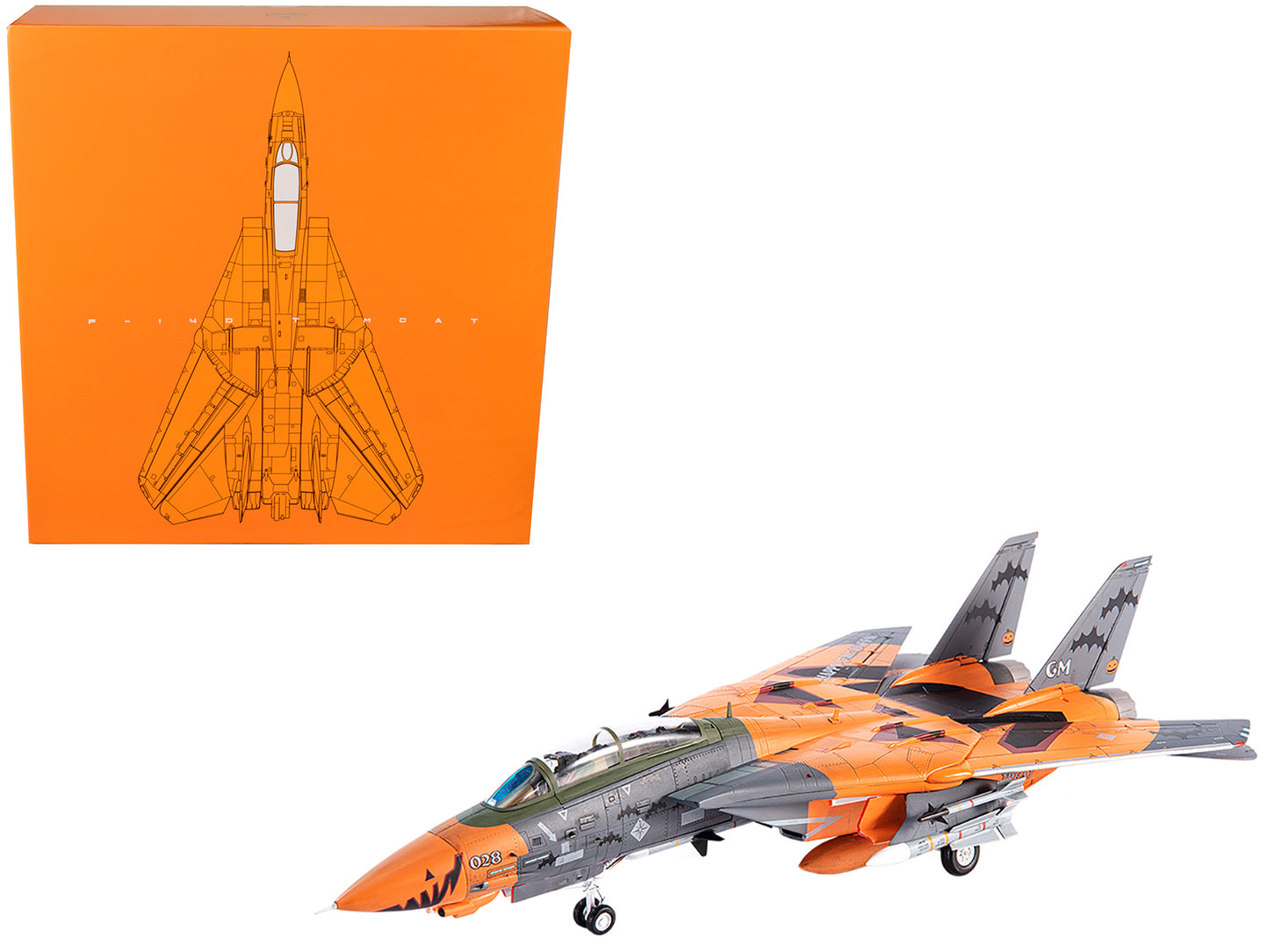 Grumman F-14D Tomcat Fighter Plane Ace Combat "Pumpkin Face" 1/72 Diecast Model by JC Wings