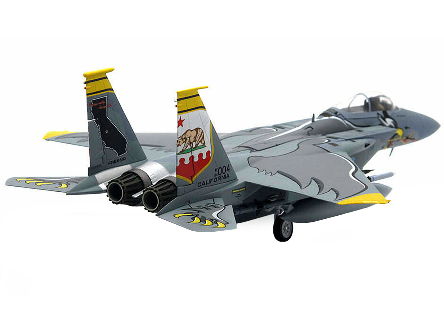 McDonnell Douglas F-15C Eagle Fighter Aircraft 004 California "USAF ANG 194th Fighter Squadron 75th Anniversary Edition" (2018) 1/72 Diecast Model by JC Wings