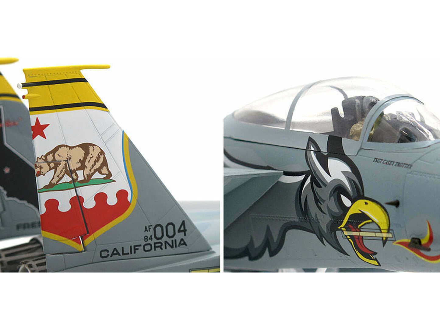 McDonnell Douglas F-15C Eagle Fighter Aircraft 004 California "USAF ANG 194th Fighter Squadron 75th Anniversary Edition" (2018) 1/72 Diecast Model by JC Wings