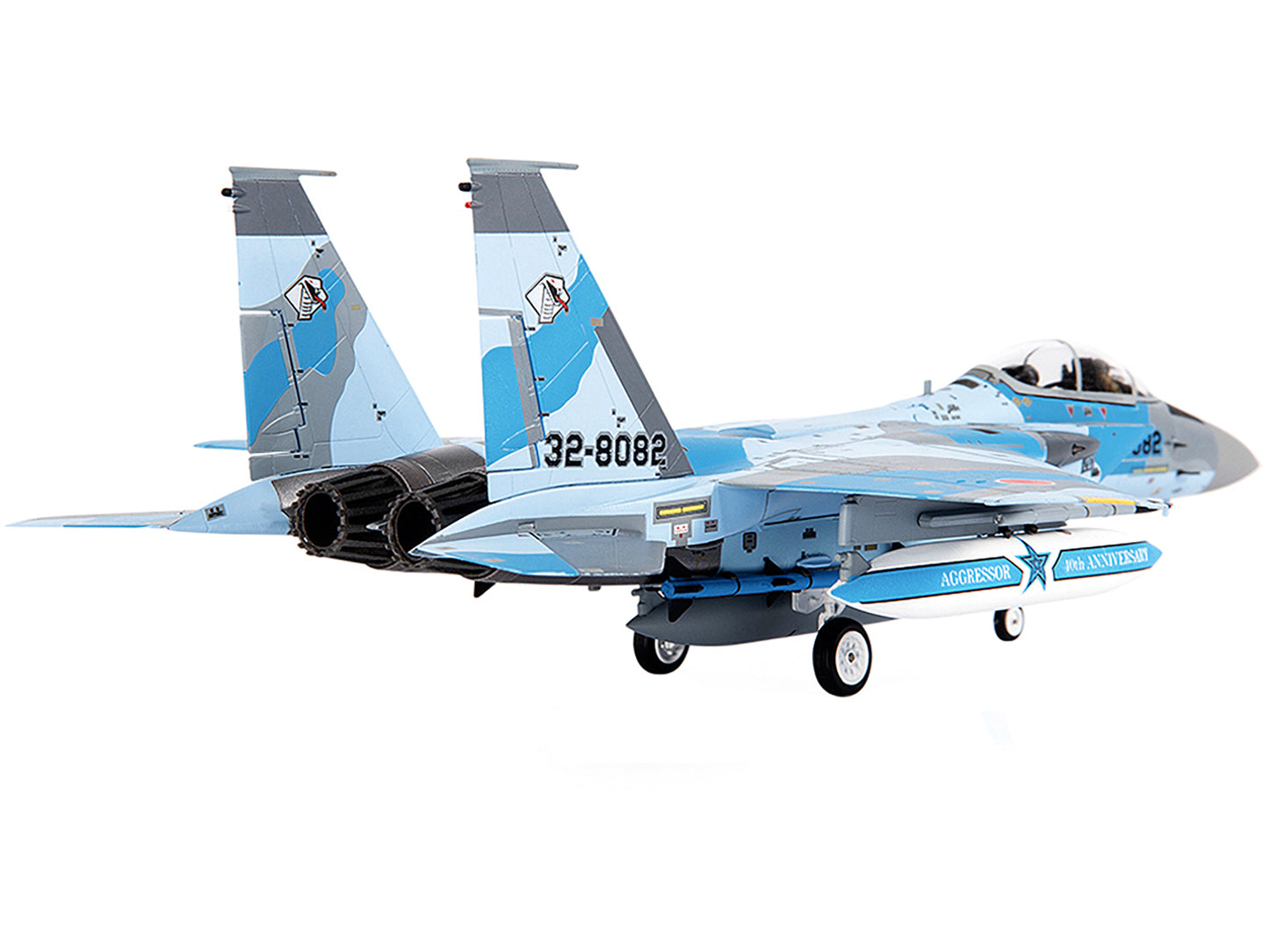 Mitsubishi F-15DJ Eagle Fighter Plane "JASDF (Japan Air Self-Defense Force) Tactical Fighter Training Group 40th Anniversary Edition" (2021) 1/72 Diecast Model by JC Wings