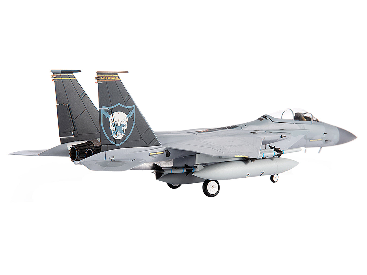 McDonnell Douglas F-15C Eagle Fighter Aircraft "493rd Fighter Squadron Grim Reapers 45th Anniversary Edition" (2022) United States Air Force 1/72 Diecast Model by JC Wings