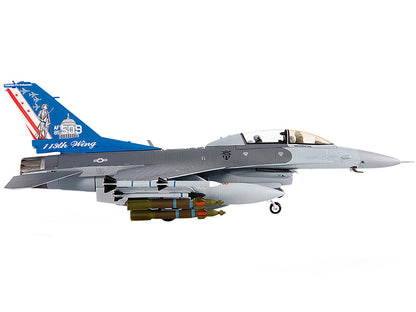 Lockheed F-16D Fighting Falcon Fighter Plane "USAF ANG 121st Fighter Squadron 113th Fighter Wing" (2011) 1/72 Diecast Model by JC Wings