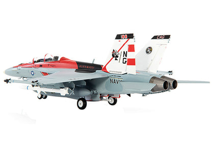 McDonnell Douglas F/A-18F Super Hornet Fighter Plane "U.S. Navy VFA-41 Black Aces USS John C. Stennis 70th Anniversary Edition" (2015) 1/72 Diecast Model by JC Wings