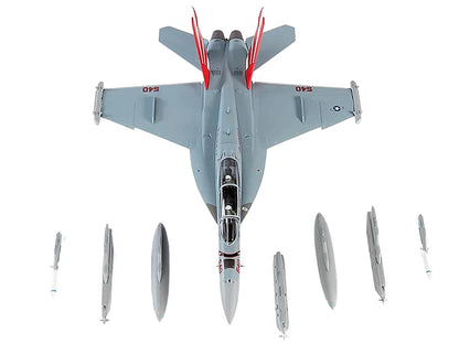 Boeing EA-18G Growler Aircraft "VAQ-132 Scorpions" United States Navy 1/72 Diecast Model by JC Wings