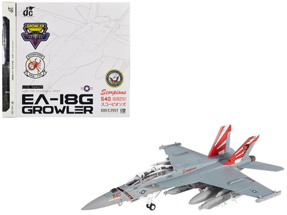 Boeing EA-18G Growler Aircraft "VAQ-132 Scorpions" United States Navy 1/72 Diecast Model by JC Wings