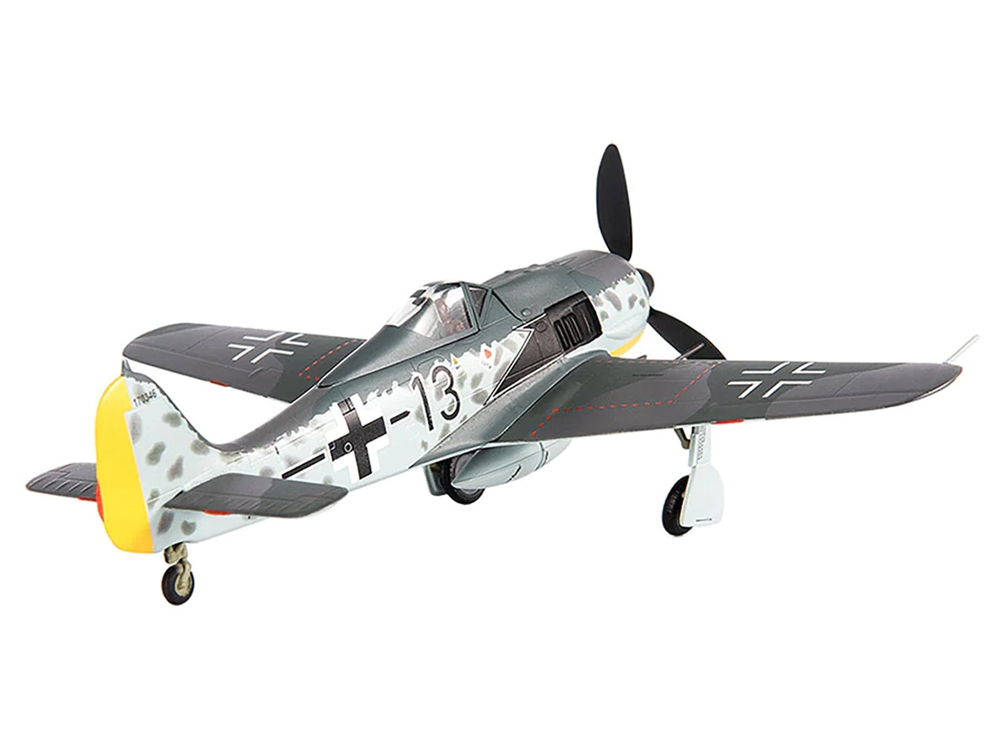 Focke-Wulf Fw 190A-8 Fighter Aircraft "JG 26 Schlageter France" (1945) German Luftwaffe 1/72 Diecast Model by JC Wings