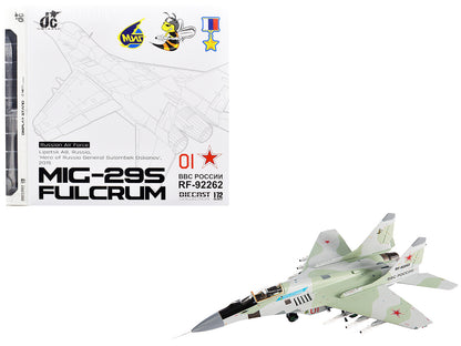 Mikoyan MiG-29S Fulcrum-C Fighter Aircraft "Hero of Russia General Sulambek Oskanov Lipetsk AB Russia" (2018) Russian Air Force 1/72 Diecast Model by JC Wings