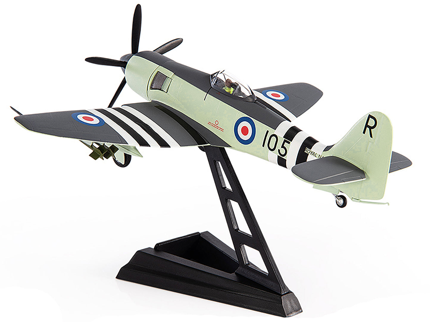 Hawker Sea Fury FB MK. II Fighter Aircraft "Royal Navy No. 804 Squadron FAA HMS Glory Korean War" (1951) 1/72 Diecast Model by JC Wings