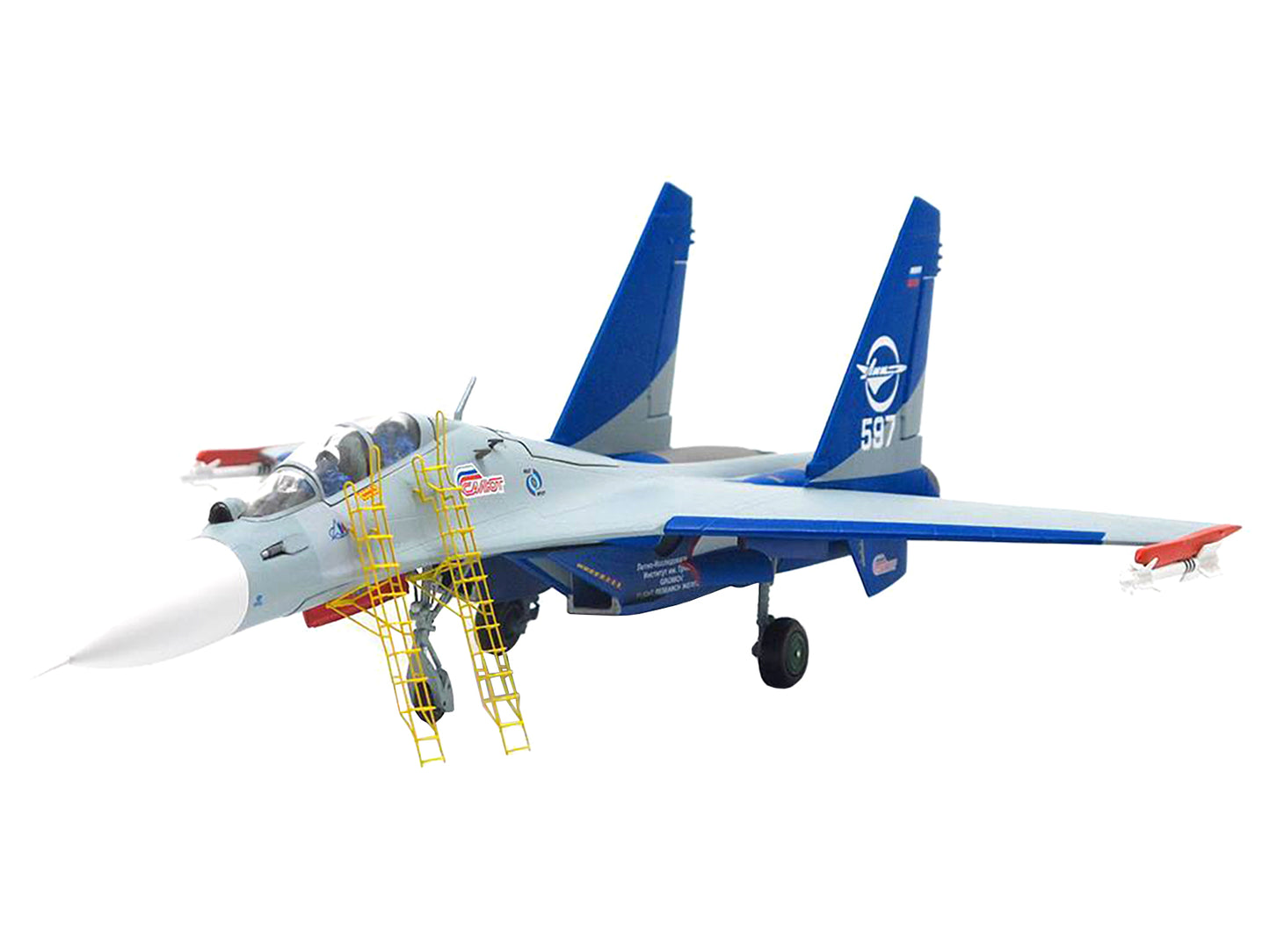 Sukhoi Su-30LL Flanker-C Fighter Aircraft "Gromov Flight Research Institute Ramenskoye AB Russia" (1997) 1/72 Diecast Model by JC Wings