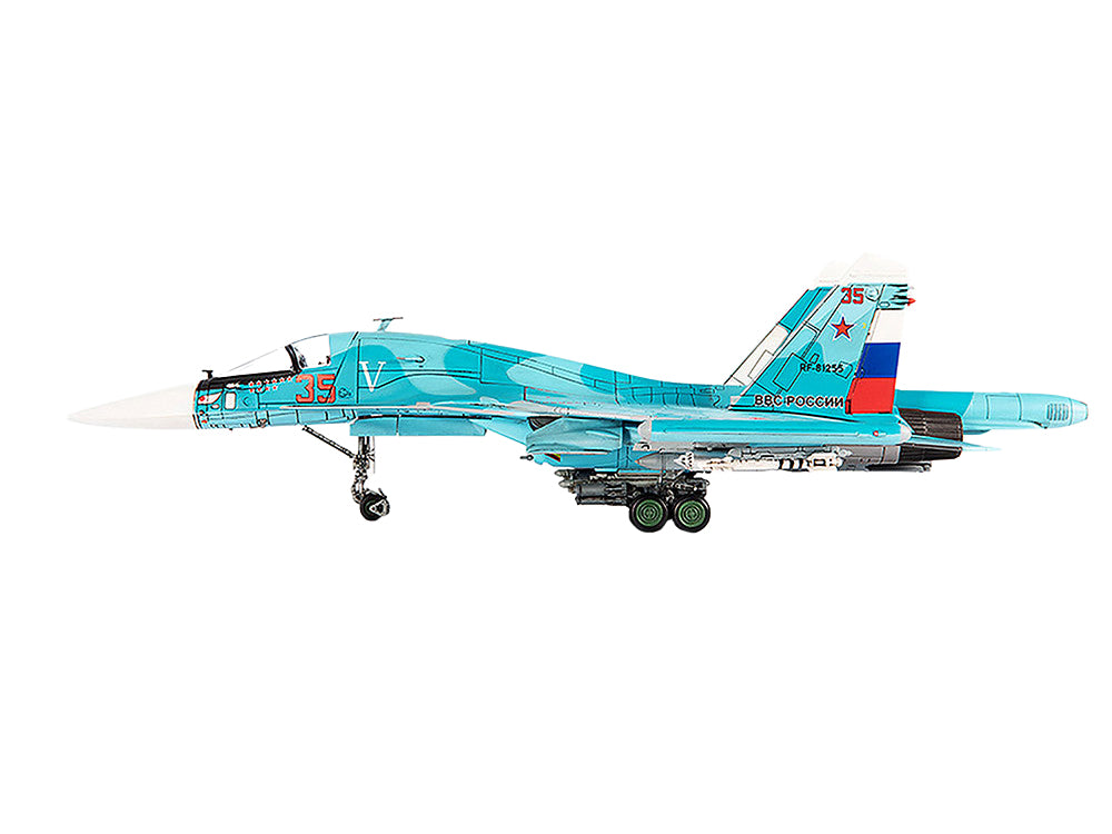 Sukhoi Su-34 Fullback Bomber Aircraft "Ukraine War" (2022) Russian Air Force 1/72 Diecast Model by JC Wings