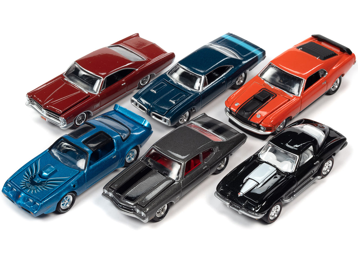 "Muscle Cars USA" 2022 Set B of 6 pieces Release 1 1/64 Diecast Model Cars by Johnny Lightning