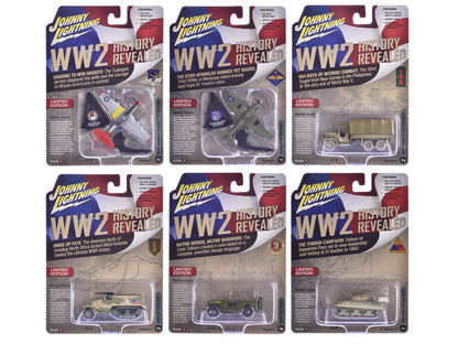 "Military" Set B of 6 pieces 2024 Release 1 Limited Edition Diecast Models by Johnny Lightning