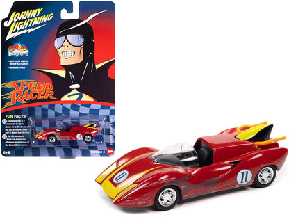 Captain Terror's Car #11 Red (Raced Version) "Speed Racer" (1967) TV Series "Pop Culture" 2022 Release 4 1/64 Diecast Model Car by Johnny Lightning