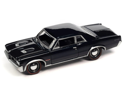 1964 Pontiac GTO Nocturne Blue Metallic Limited Edition to 2500 pieces Worldwide "OK Used Cars" 2023 Series 1/64 Diecast Model Car by Johnny Lightning