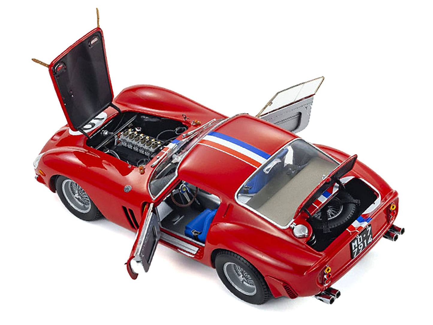 Ferrari 250 GTO #19 Pierre Noblet - Jean Guichet 2nd Place "24 Hours of Le Mans" (1962) 1/18 Diecast Model Car by Kyosho