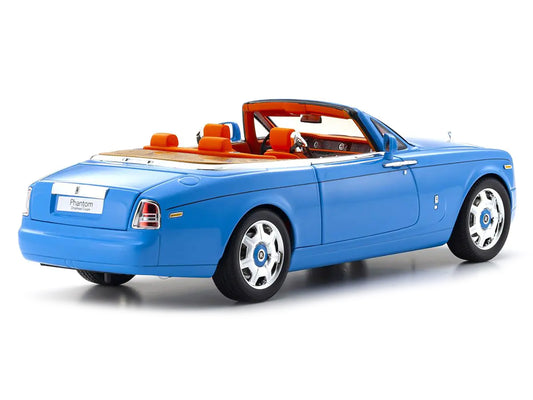 Rolls Royce Phantom Drophead Coupe Light Blue 1/18 Diecast Model Car by Kyosho