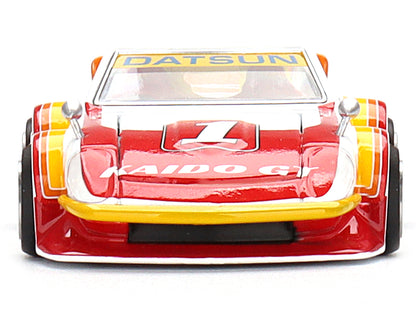 Datsun Fairlady Z Kaido GT V1 RHD (Right Hand Drive) #1 White with Stripes (Designed by Jun Imai) "Kaido House" Special 1/64 Diecast Model Car by Mini GT