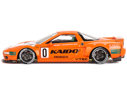 Honda NSX Kaido Racing V1 Orange with White Hood (Designed by Jun Imai) "Kaido House" Special 1/64 Diecast Model Car by Mini GT