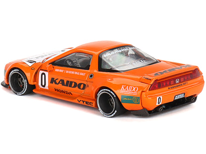 Honda NSX Kaido Racing V1 Orange with White Hood (Designed by Jun Imai) "Kaido House" Special 1/64 Diecast Model Car by Mini GT