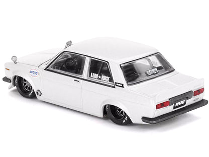 Datsun 510 Street "Nismo V2" White (Designed by Jun Imai) "Kaido House" Special 1/64 Diecast Model Car by Mini GT