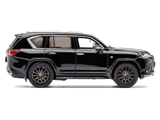 2021 Lexus LX 600 Black 1/64 Diecast Model Car by GCD