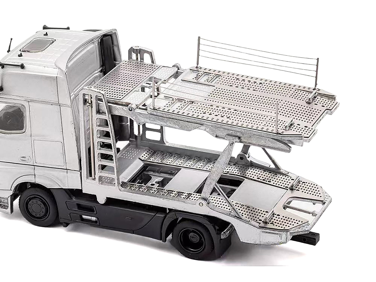 Mercedes-Benz Actros Auto Transporter Yellow 1/64 Diecast Model by GCD