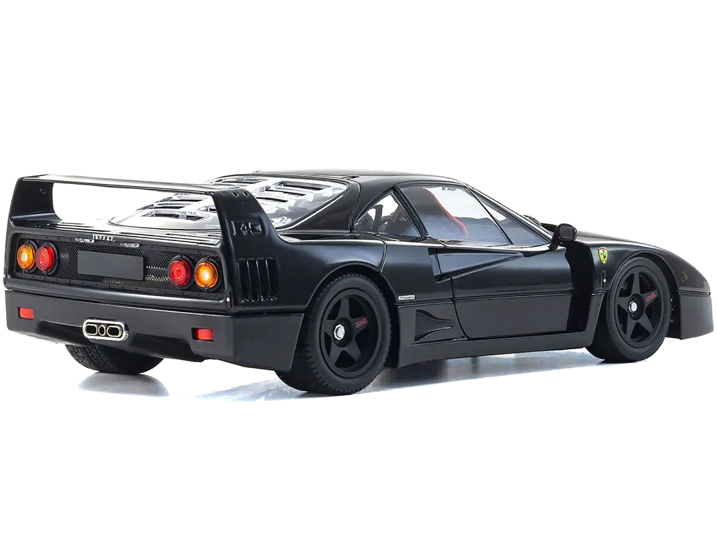 Ferrari F40 Black 1/18 Diecast Model Car by Kyosho