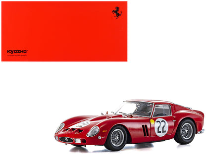 Ferrari 250 GTO #22 "Elde" (Leon Dernier) - "Beurlys" (Jean Blaton) 3rd Place "24 Hours of Le Mans" (1962) 1/18 Diecast Model Car by Kyosho