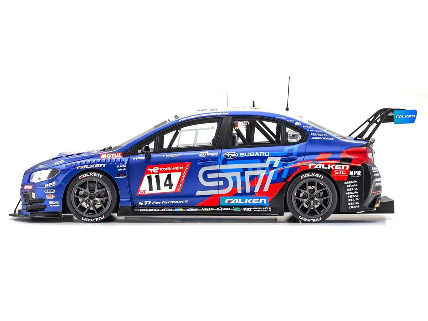 Subaru WRX STI #114 Carlo van Dam - Marcel Lasee - Kota Sasaki - Tim Schrick "24 Hours of Nurburgring" (2022) 1/18 Model Car by Kyosho