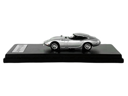 Toyota 2000GT RHD (Right Hand Drive) Silver Metallic 1/64 Diecast Model Car by LCD Models