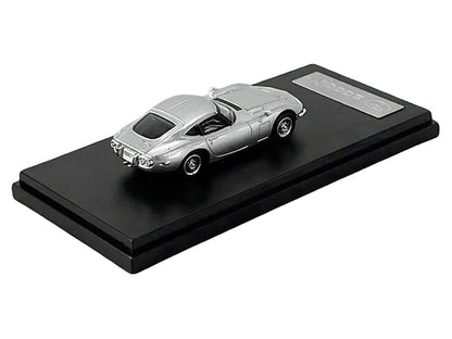 Toyota 2000GT RHD (Right Hand Drive) Silver Metallic 1/64 Diecast Model Car by LCD Models