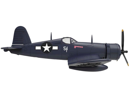 Vought F4U-1D Corsair Fighter Aircraft "Robert Wade VMF-323 Death Rattlers Yontan Airfield Okinawa" (1945) United States Marine Corps "Planes of World War II" Series 1/72 Diecast Model Airplane by Luppa