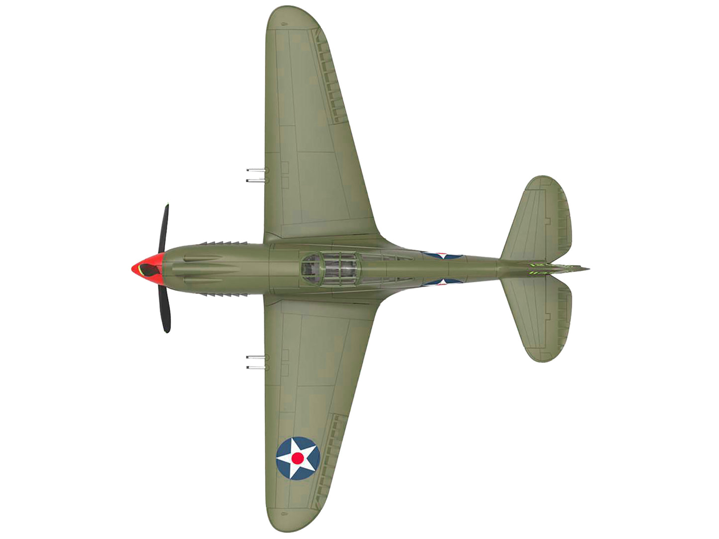 Curtiss P-40B Warhawk Aircraft "Hawaii" (1945) United States Army Air Forces "Planes of World War II" Series 1/72 Diecast Model Airplane by Luppa