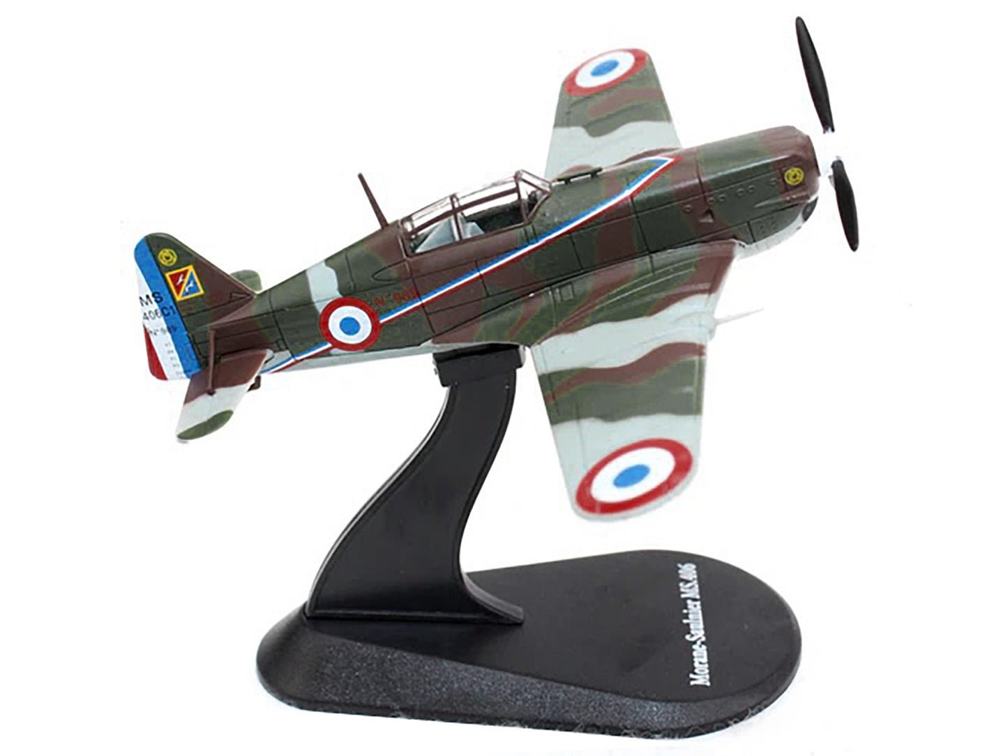 Morane-Saulnier MS.406 Fighter Aircraft "3/4 Escadrille GC II/3" Armee de l'Air (French Air Force) (1940) "Planes of World War II" Series 1/72 Diecast Model Airplane by Luppa