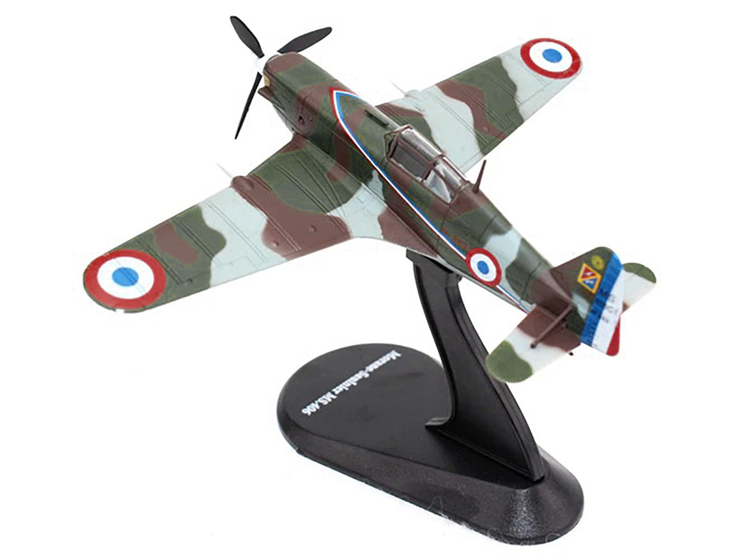 Morane-Saulnier MS.406 Fighter Aircraft "3/4 Escadrille GC II/3" Armee de l'Air (French Air Force) (1940) "Planes of World War II" Series 1/72 Diecast Model Airplane by Luppa