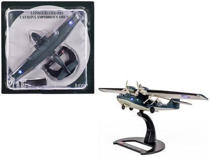 Consolidated PBY-5A Catalina Aircraft "Commander John S. McCain South Pacific Force Henderson Field Guadalcanal Island" United States Navy (1942) "Planes of World War II" Series 1/144 Diecast Model Airplane by Luppa