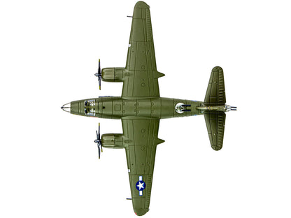 Martin B-26B Marauder Bomber Aircraft "QQQQ 556th Bomb Squadron 387th Bomb Group" United States Army Air Forces (1943) "Planes of World War II" Series 1/144 Diecast Model Airplane by Luppa