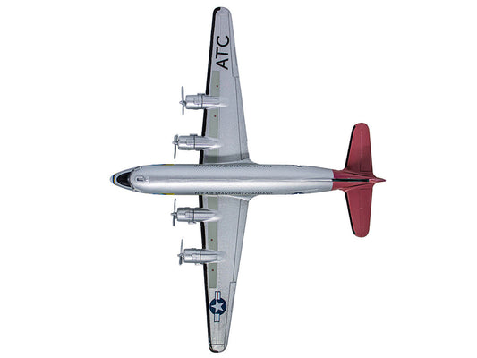 Douglas C-54 Skymaster Transport Aircraft "Berlin Airlift Candy Bomber Air Transport Command" United States Air Force (1945) "Planes of World War II" Series 1/200 Diecast Model Airplane by Luppa