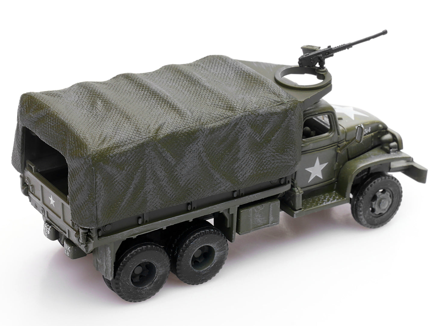 GMC CCKW 353 Truck With Mounted Gun Olive Drab "4148174-S" US Army World War II 1/72 Diecast Model by Legion