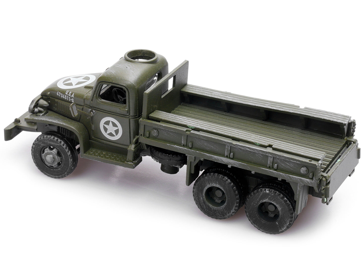 GMC CCKW 353 Truck With Mounted Gun Olive Drab "4734511-S" US Army World War II 1/72 Diecast Model by Legion