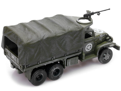 GMC CCKW 353 Truck With Mounted Gun Olive Drab "4734511-S" US Army World War II 1/72 Diecast Model by Legion