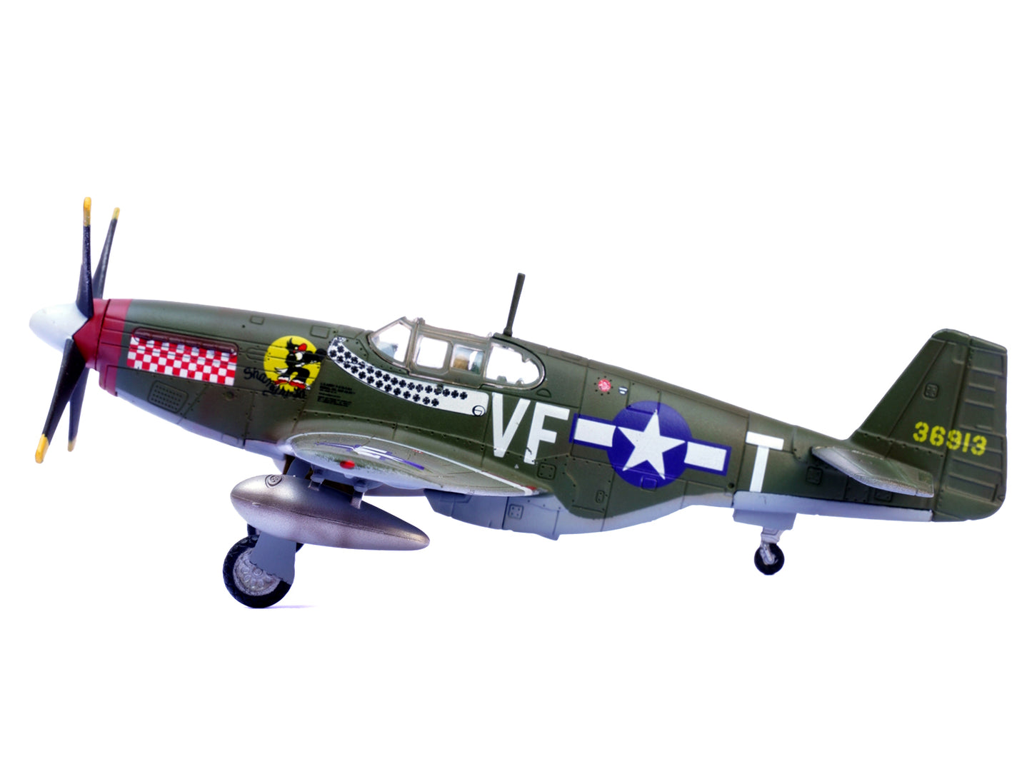 North American P-51B Mustang Aircraft "Shangri-La 336th Fighter Squadron 4th Fighter Group" (1944) United States Army Air Forces 1/72 Diecast Model Airplane by Legion