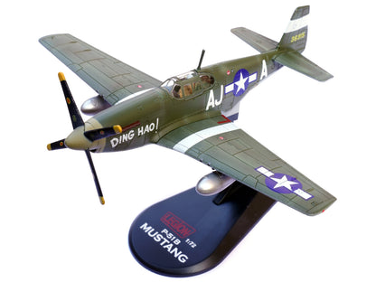 North American P-51B Mustang Aircraft "Ding Hao! 356th Fighter Squadron 354th Fighter Group" (1944) United States Army Air Forces 1/72 Diecast Model Airplane by Legion