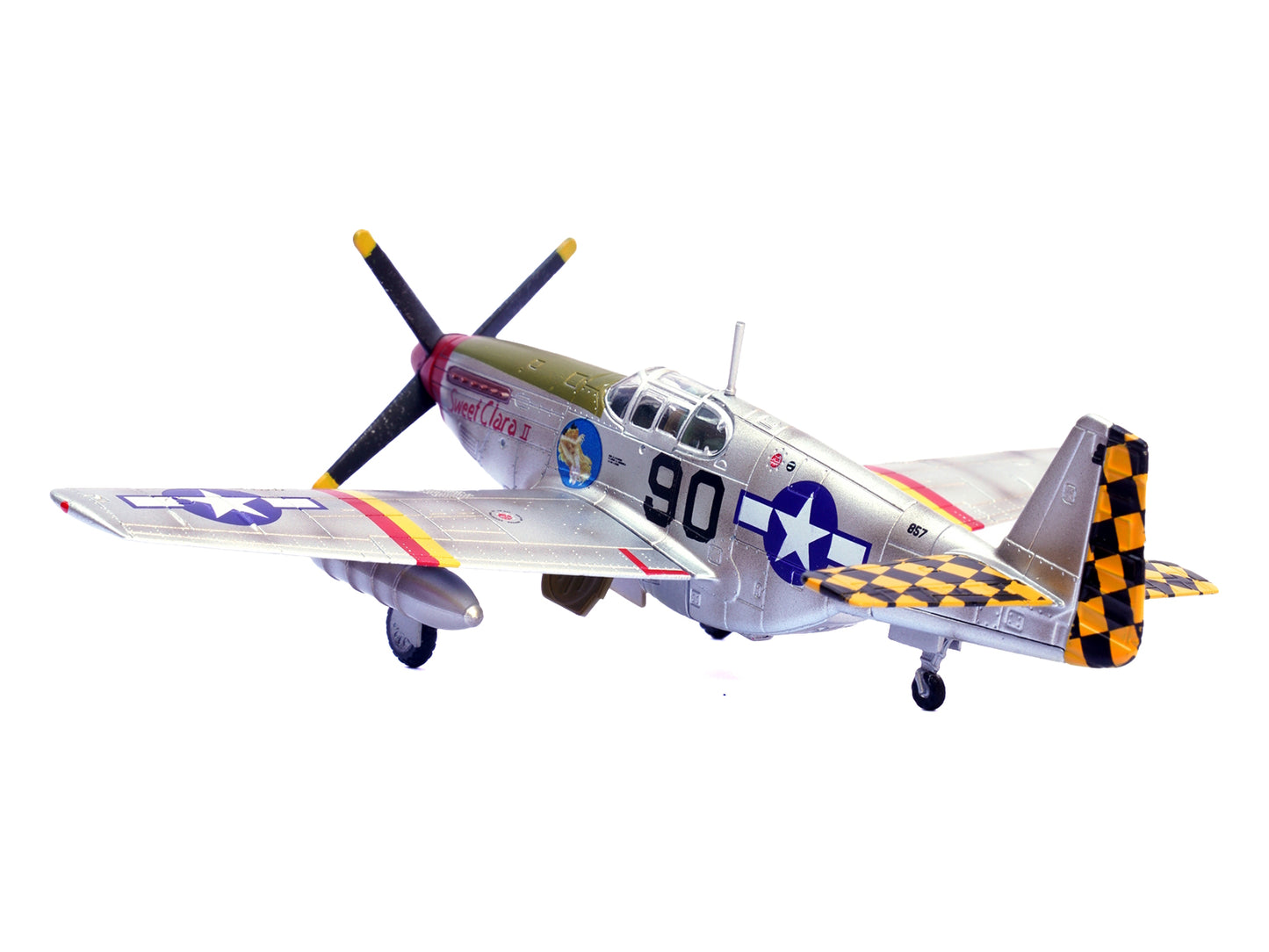 North American P-51B Mustang Aircraft "Sweet Clara II 319th Fighter Squadron 325th Fighter Group" (1944) United States Army Air Forces 1/72 Diecast Model Airplane by Legion