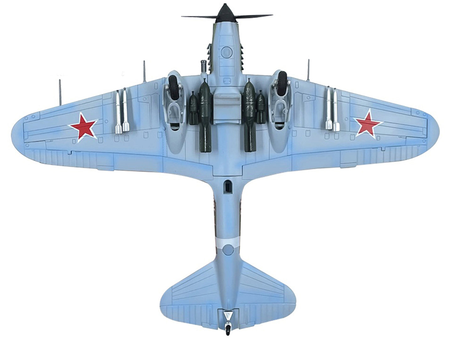 Ilyushin IL-2M3 Sturmovik Aircraft White Camouflage "Hello to the Envoys of the Tuvan People" Soviet Air Force 1/72 Diecast Model Airplane by Legion